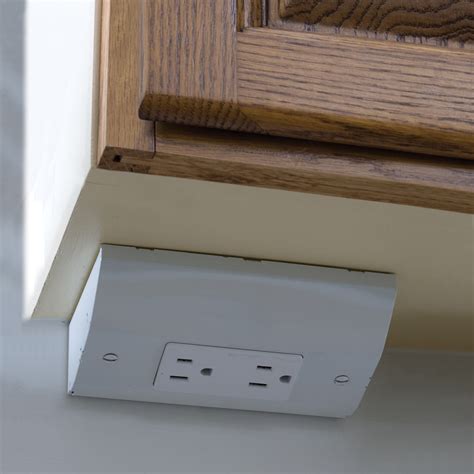 under cabinet junction box|under cabinet outlet box.